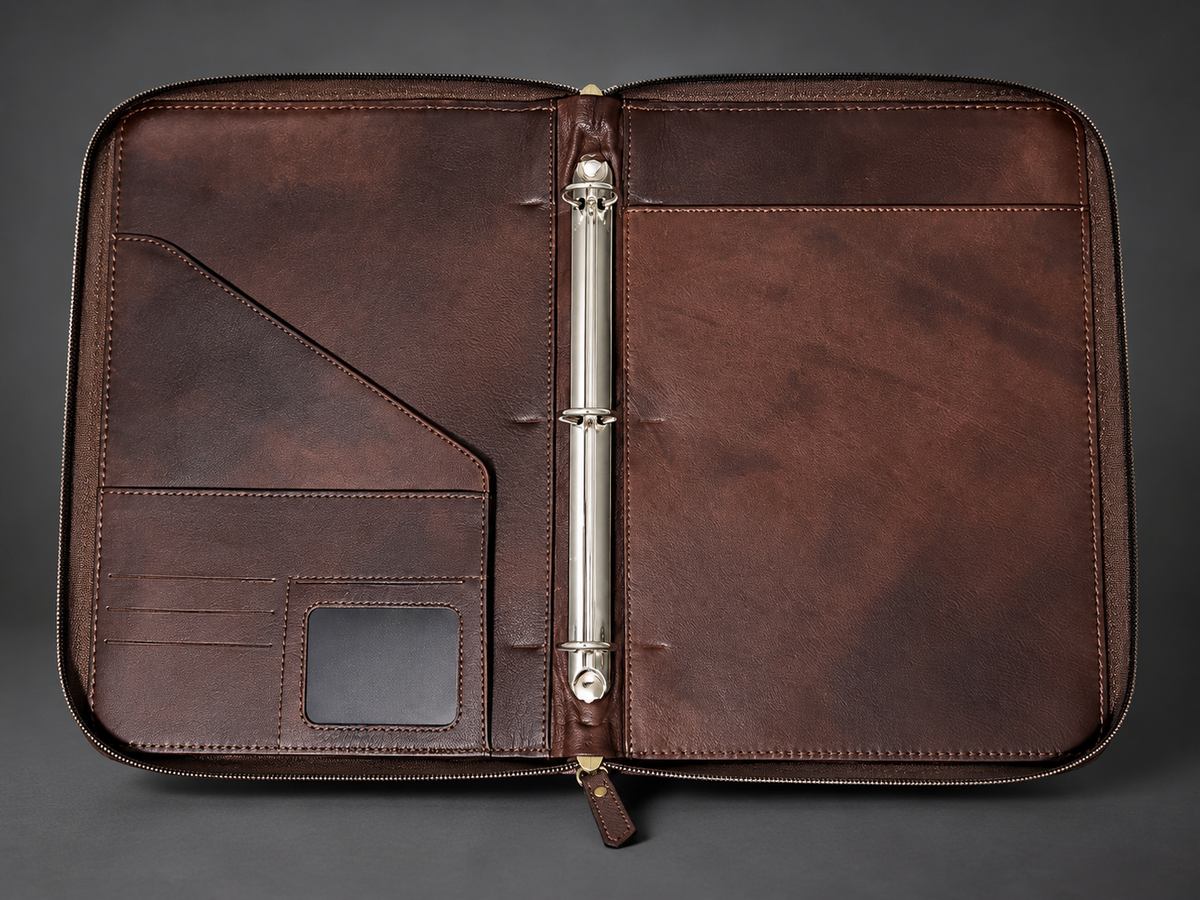 The Thunderbird Reserve Tooled Leather Portfolio Binder