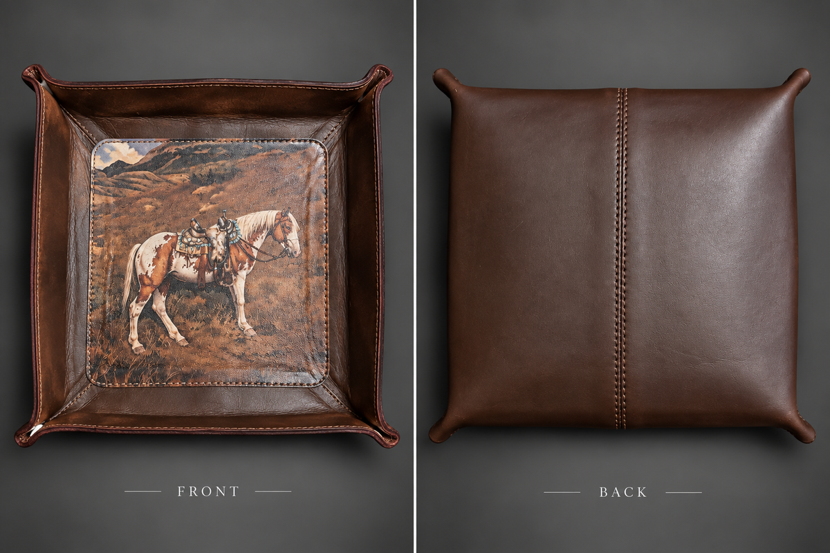 The High Country Horse Leather Catchall Tray