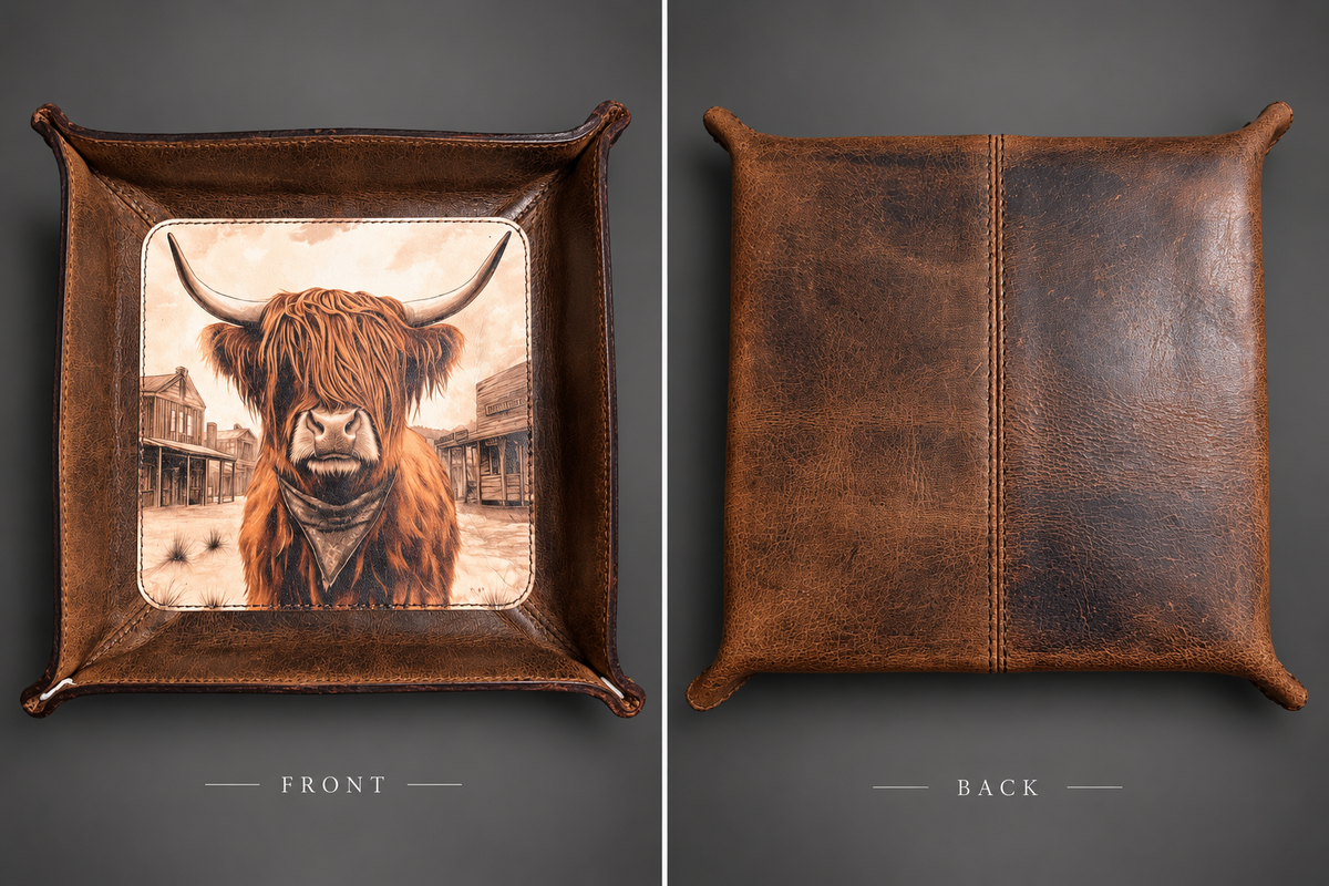 Highland Outlaw Western Catchall Tray