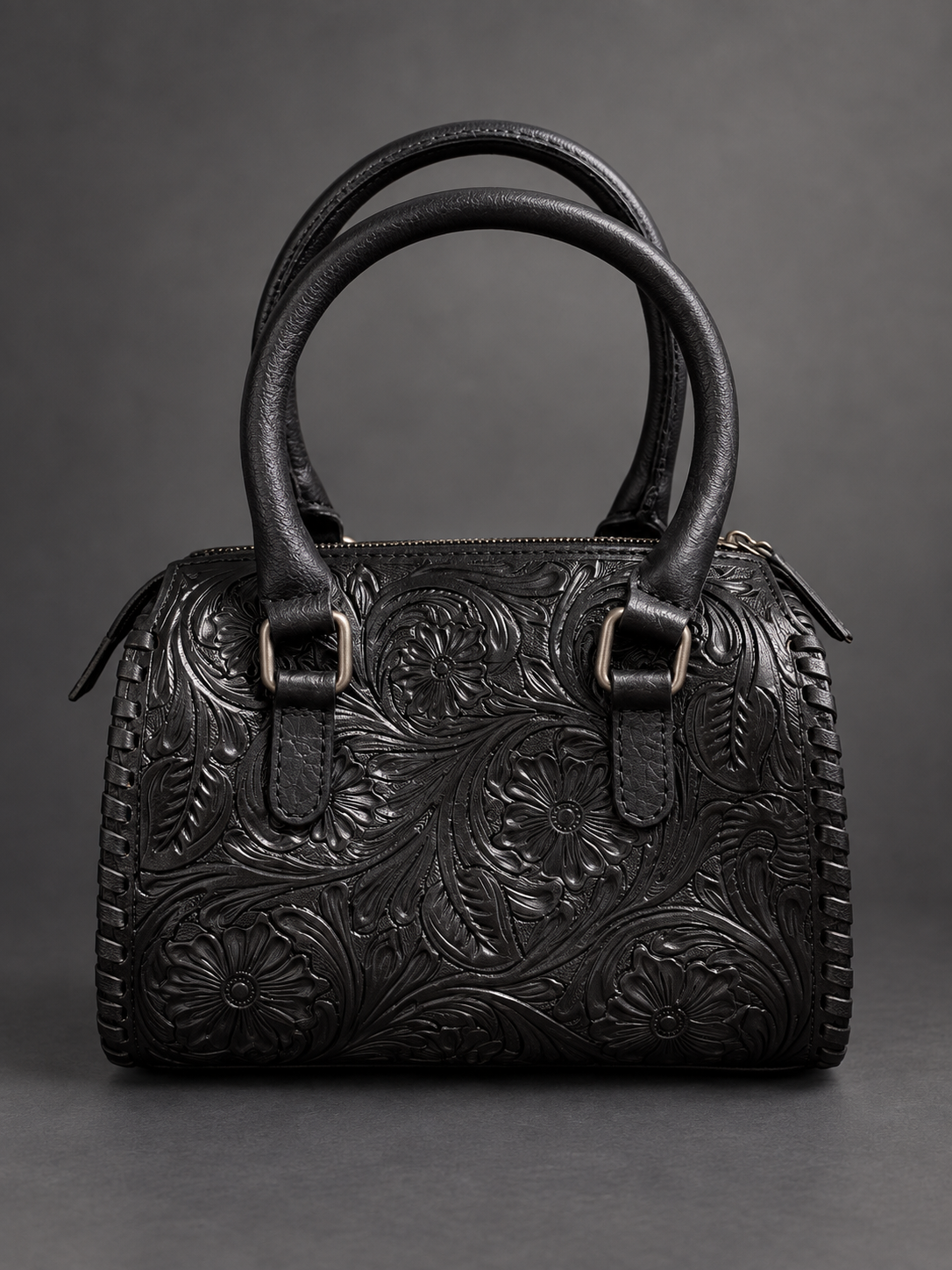 Midnight Thunderbird | Tooled Leather Small Speedy