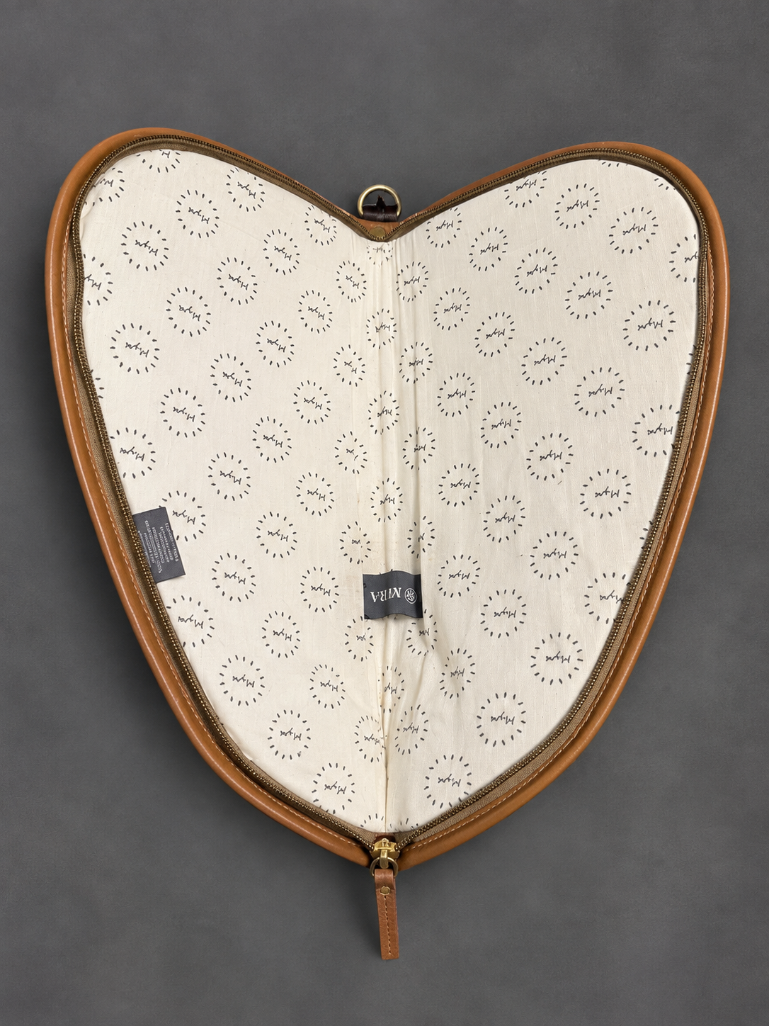 Tooled Leather & Cowhide Large Pistol Case