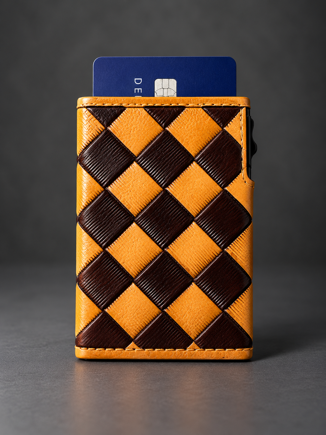 The Saddle Weave Pop-Up Card Holder