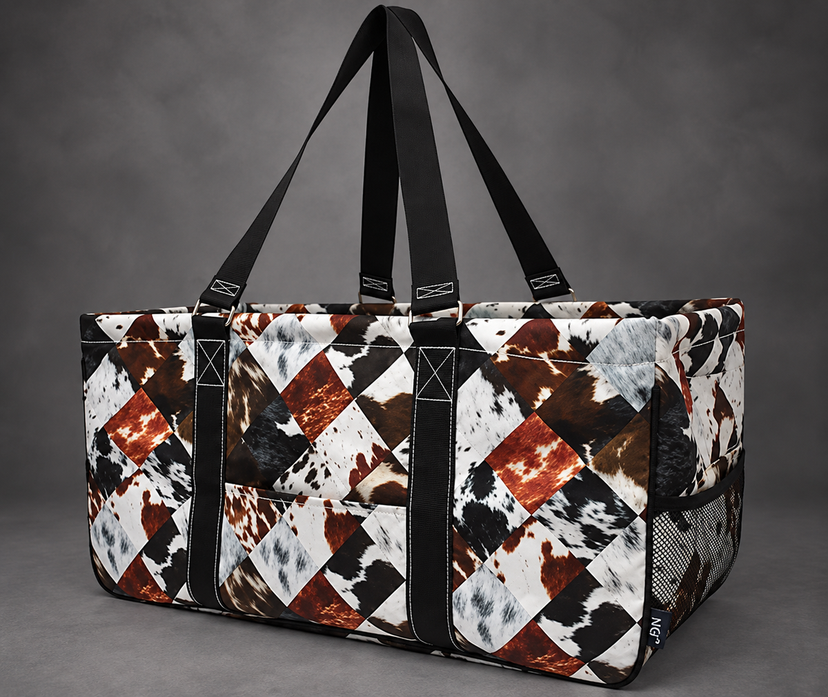 Ranch Luxe Cowhide Patchwork Western Carryall