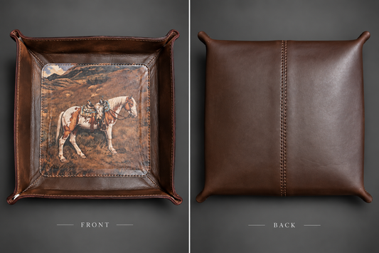 The High Country Horse Leather Catchall Tray