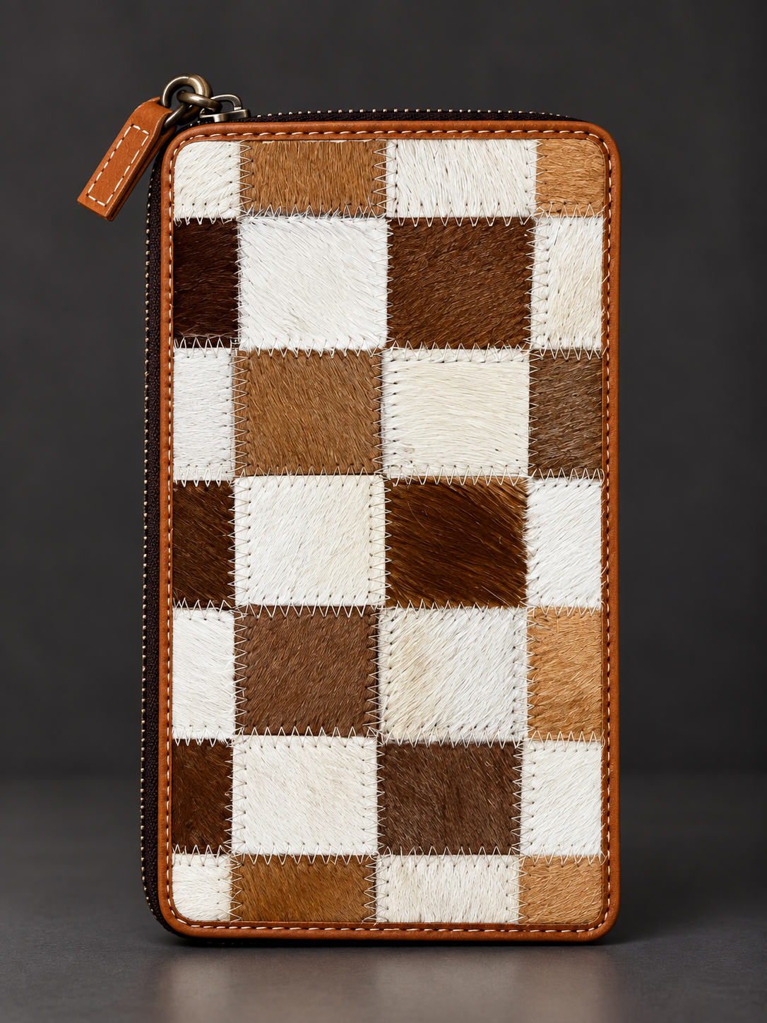 The Saddle Check Cowhide Luxe Organizer Wallet