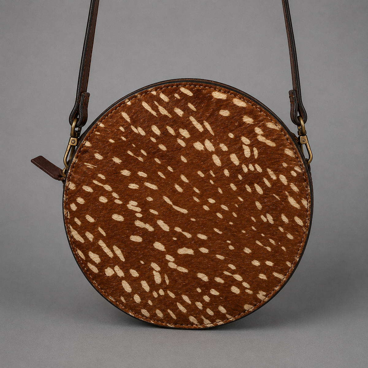 Genuine Axis Hide Canteen Purse