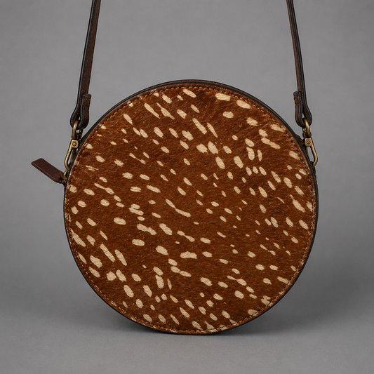 Genuine Axis Hide Canteen Purse