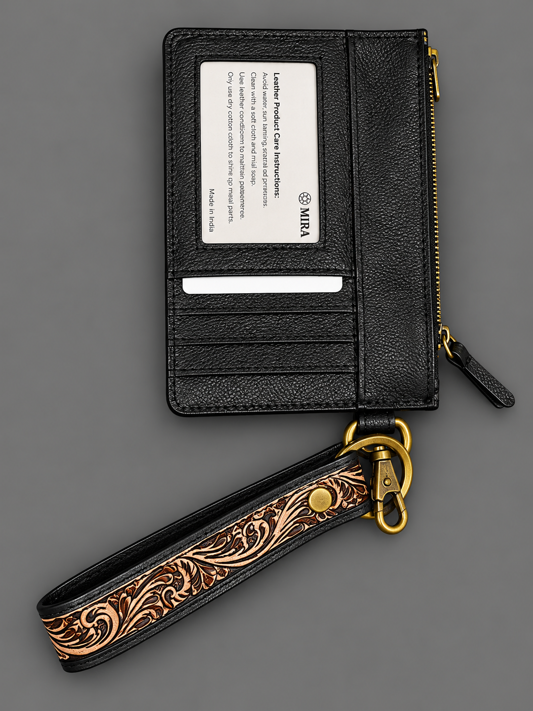 Desert Darling Cowhide Wristlet Wallet.