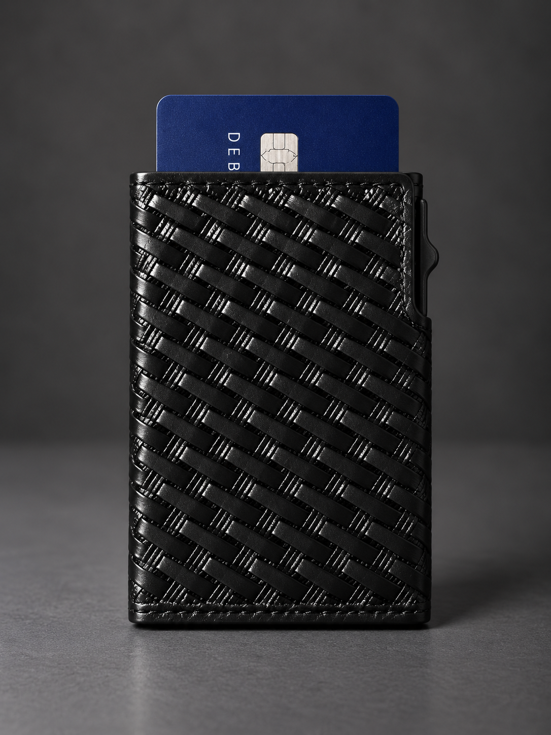 The Blackout Weave Pop-Up Card Holder