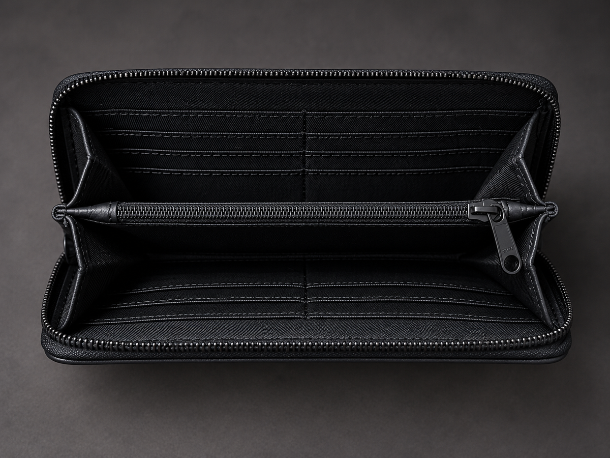 The Checkered Darling Cowhide Luxe Organizer Wallet