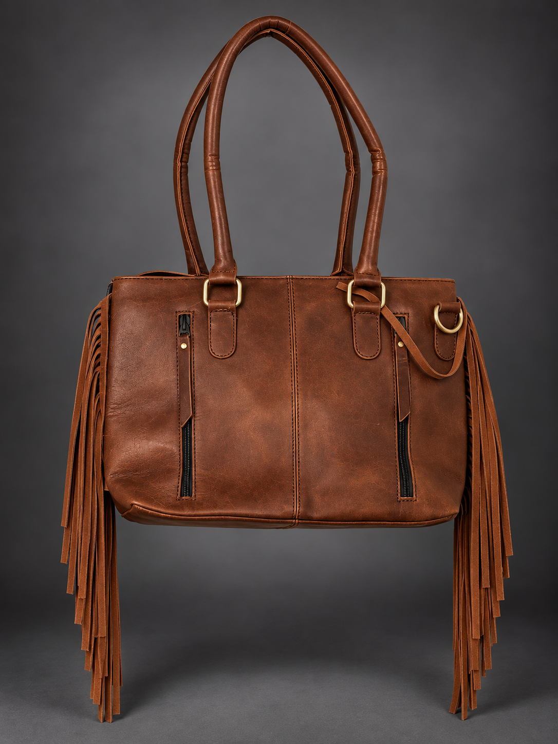 The Canyon Bloom Fringe Cowhide Handbag