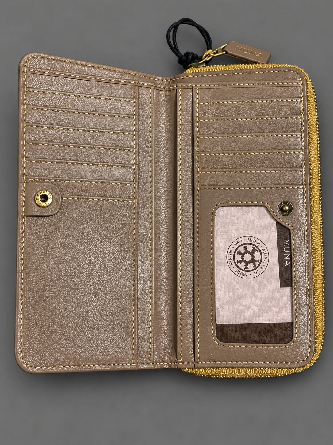 Western Aztec Zip-Around Organizer Wallet