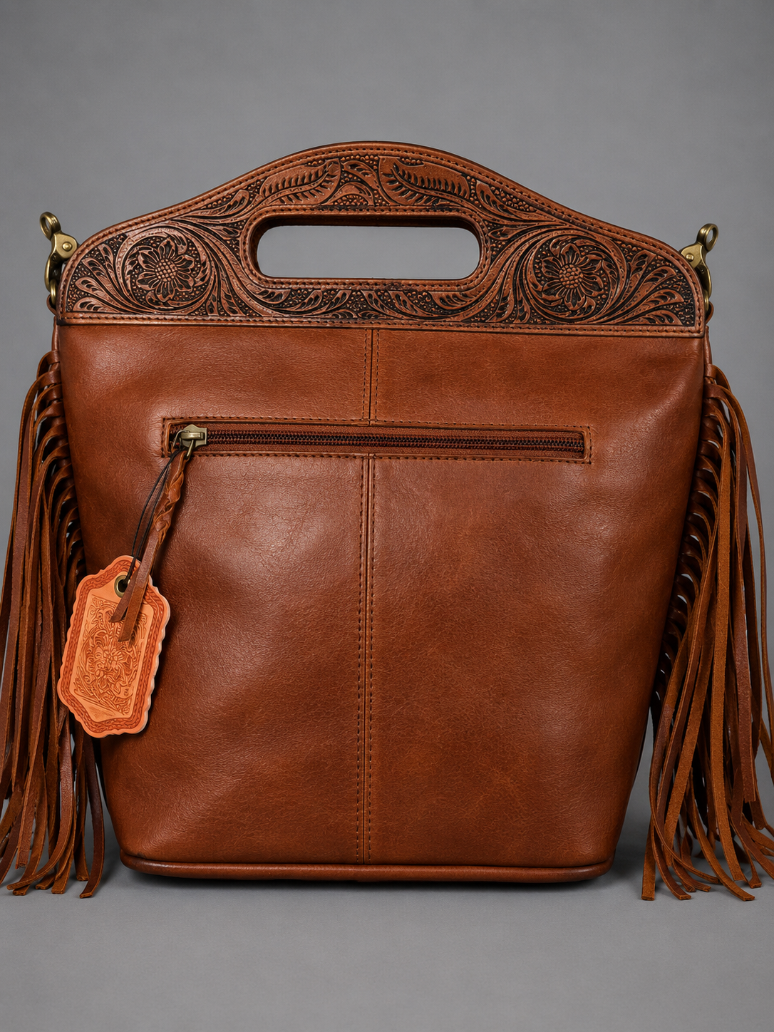 The Western Socialite Cowhide Fringe Purse