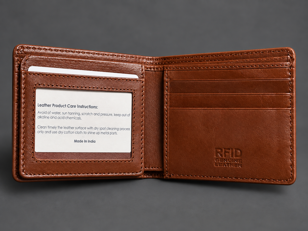 Saddle Weave Leather Wallet