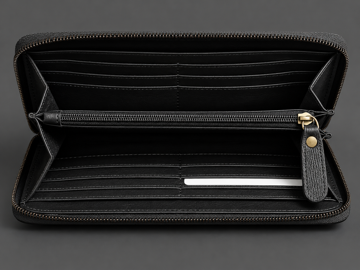 Prairie Bloom Cowhide Tooled Wristlet Wallet
