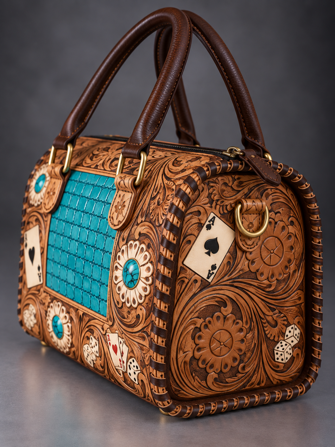 Turquoise High Roller Medium Speedy