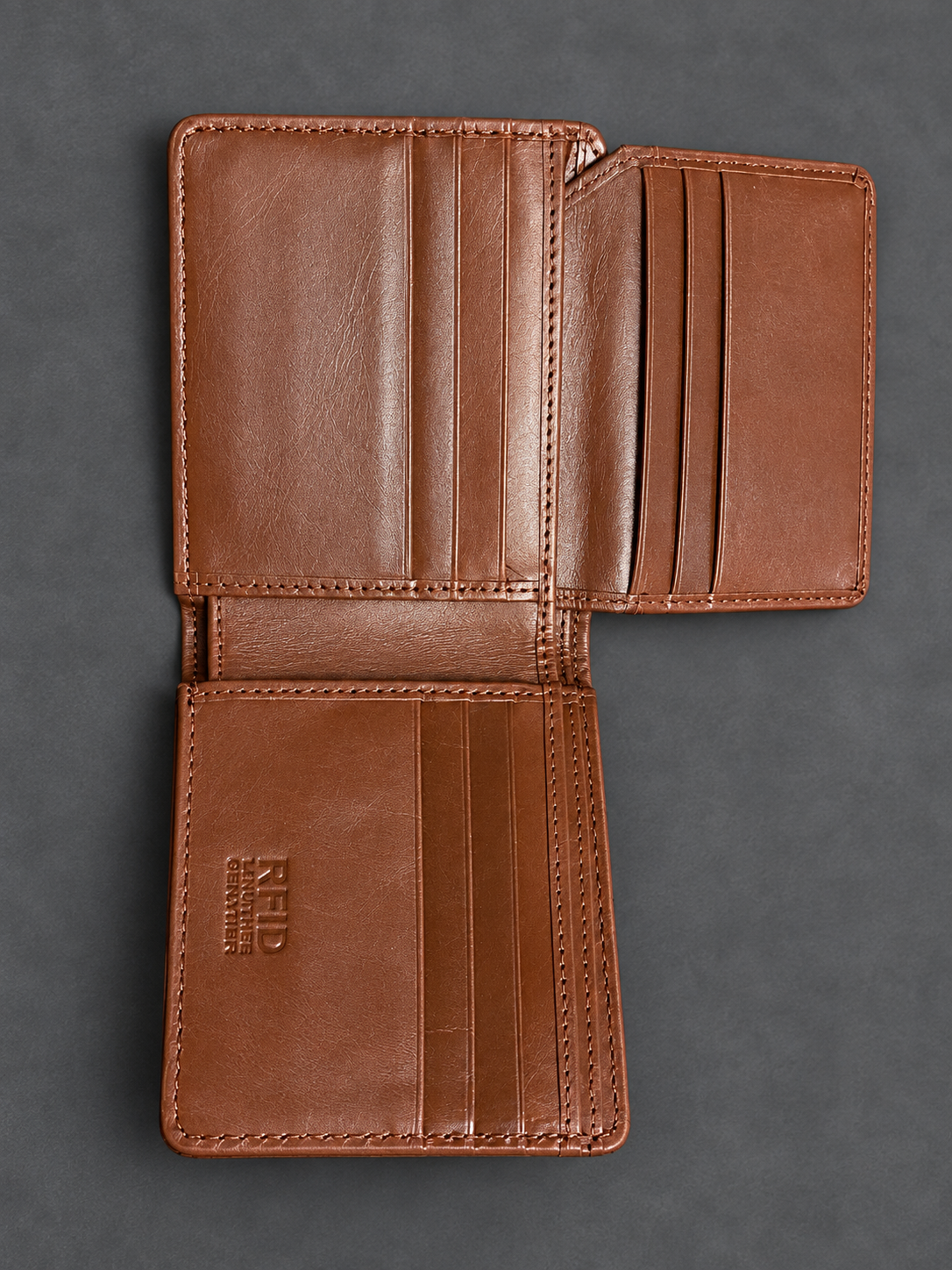 Saddle Weave Leather Wallet