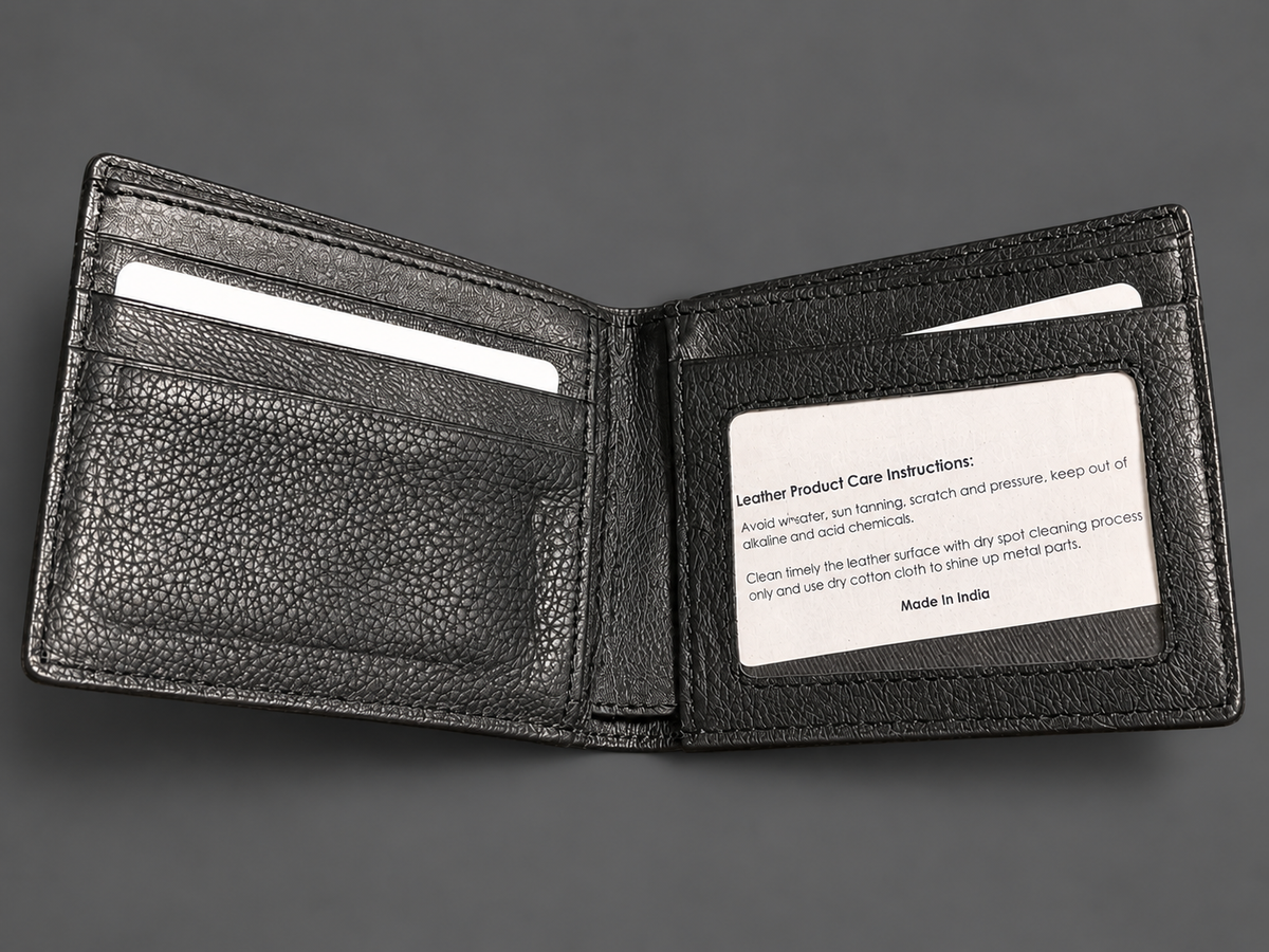 Saddle Bloom Tooled Leather Bifold Wallet
