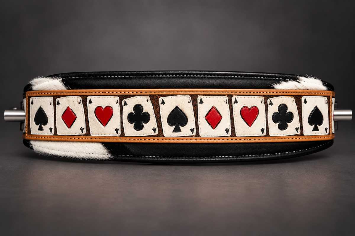 The High Stakes Tooled Leather Western Tray