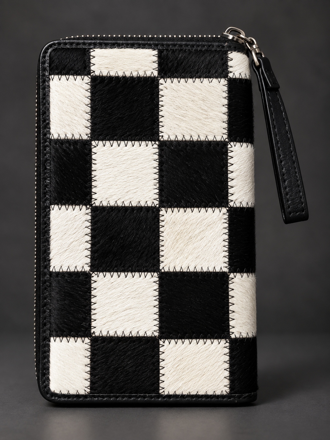 The Checkered Darling Cowhide Luxe Organizer Wallet
