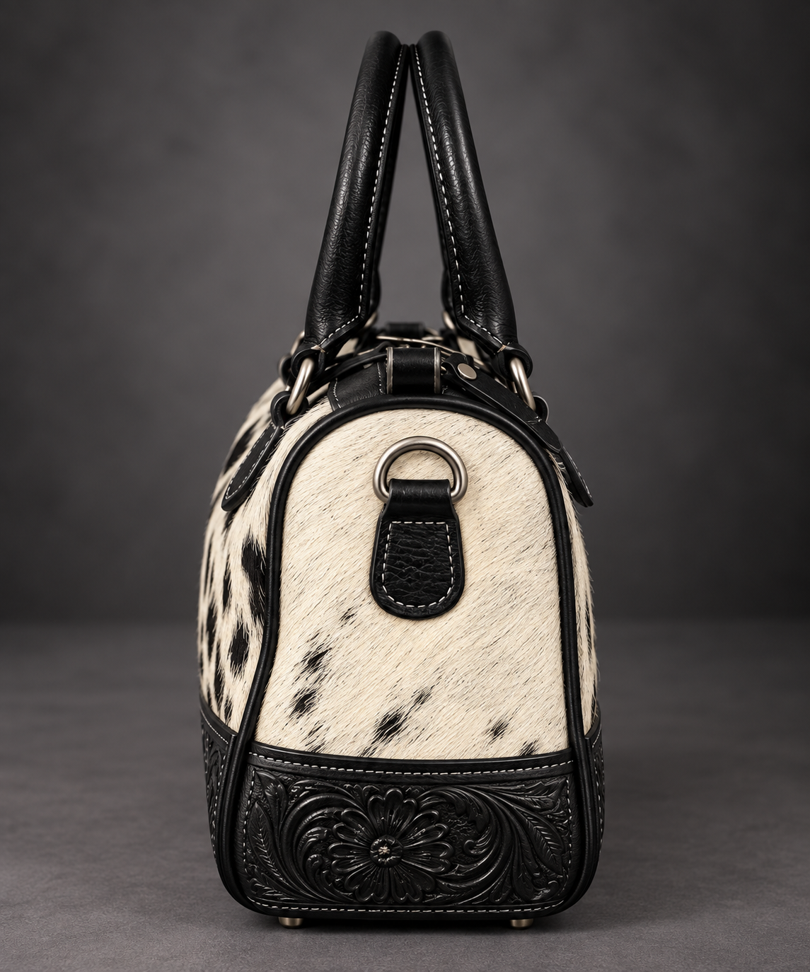 The Midnight Meadow Tooled Cowhide Handbag