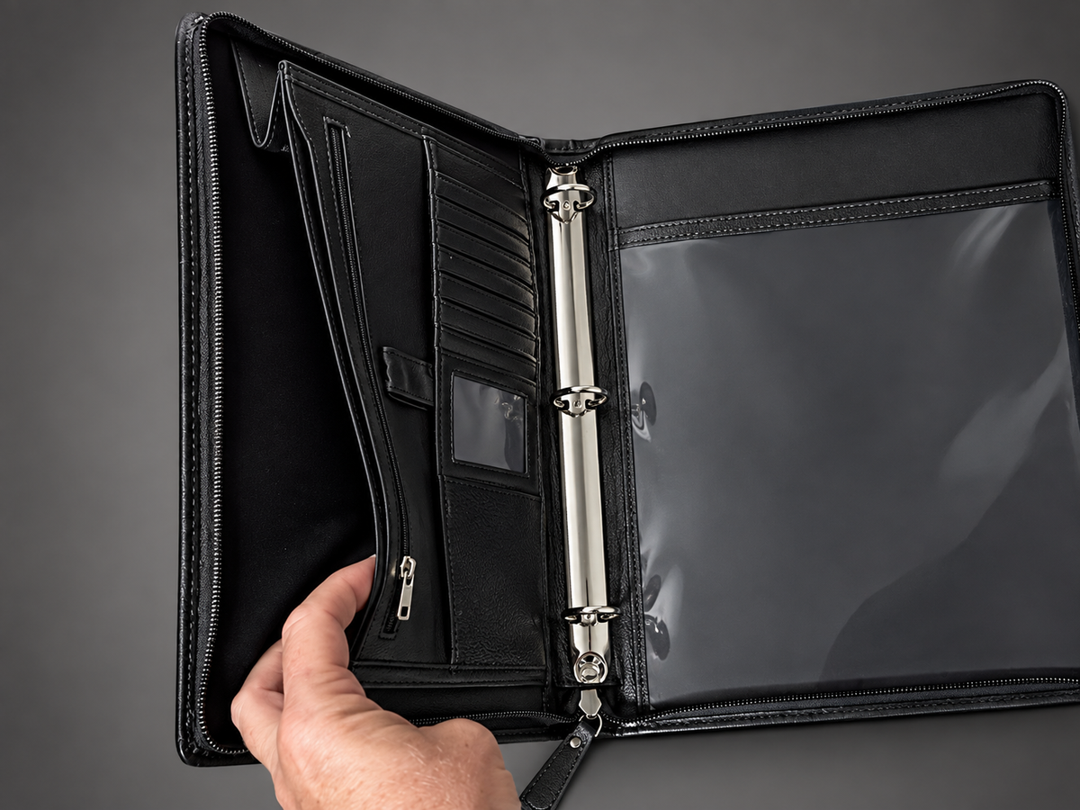 The Executive Ranch Tooled Cowhide Portfolio