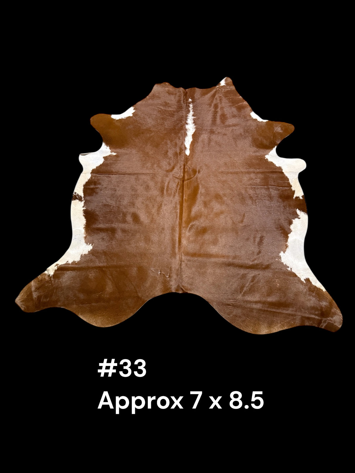 Beautiful Red & White Cowhide #33