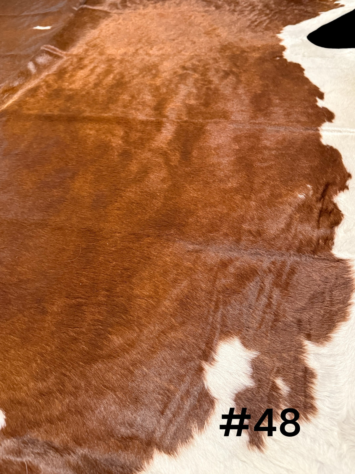 #48 Rich Chestnut Cowhide Rug